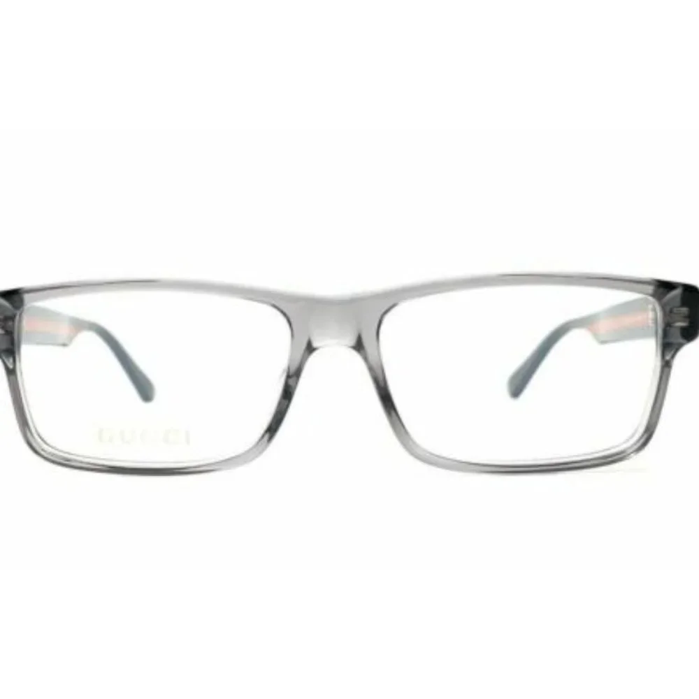 Gucci Men's Transparent Grey Eyeglasses!